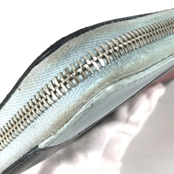 CHANEL airline triple coco Long wallet Zip Around Long Wallet Black/Light blue - Picture 16 of 16